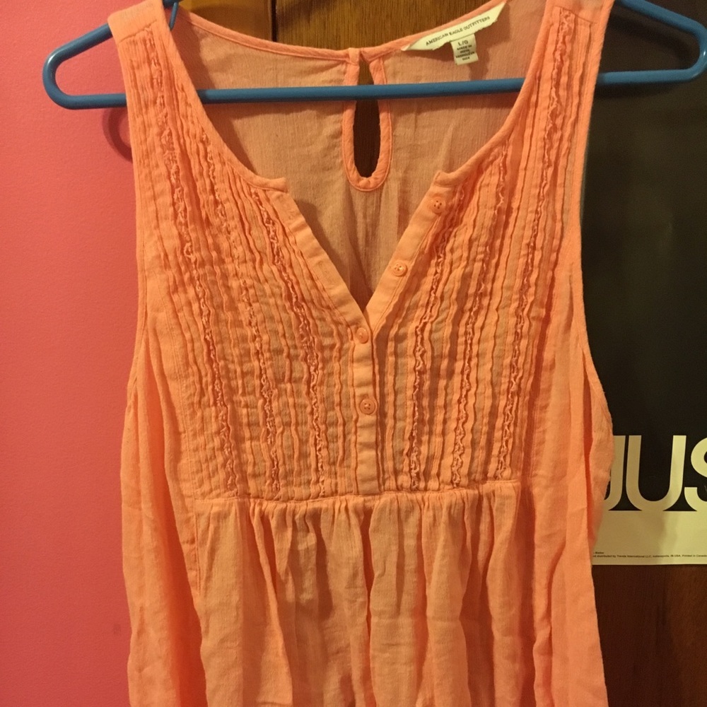 Pink American eagle tee